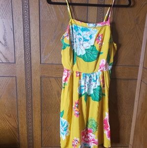 Old Navy Floral Yellow Dress